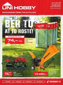 Akční leták UNI HOBBY, platný od 2026-03-05 do 2026-03-29.