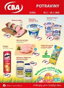 Akční leták CBA, platný od 2026-03-18 do 2026-03-29.