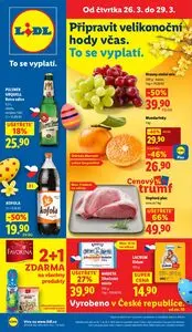 Akční leták LIDL, platný od 2026-03-26 do 2026-03-29.