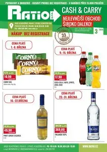 Akční leták Ratio, platný od 2026-03-01 do 2026-03-31.