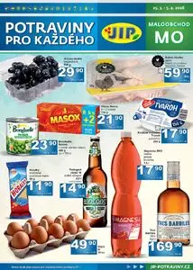 Akční leták JIP, platný od 2026-03-25 do 2026-04-05.