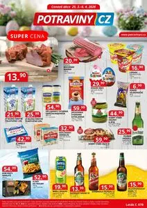 Akční leták POTRAVINY CZ, platný od 2026-03-25 do 2026-04-06.