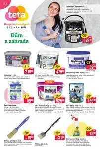 Akční leták Teta drogerie, platný od 2026-03-12 do 2026-04-07.