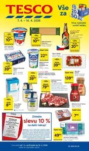 Akční leták TESCO, platný od 2026-04-07 do 2026-04-14.