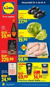 Akční leták LIDL, platný od 2026-04-13 do 2026-04-15.