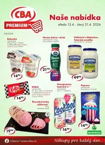 Akční leták CBA, platný od 2026-04-15 do 2026-04-21.