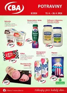 Akční leták CBA, platný od 2026-04-15 do 2026-04-26.