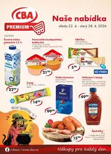 Akční leták CBA, platný od 2026-04-22 do 2026-04-28.