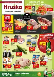 Akční leták Hruška, platný od 2026-04-22 do 2026-04-28.