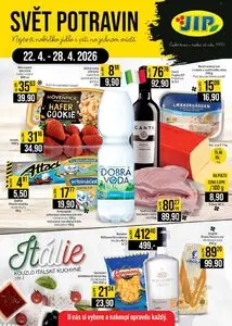 Akční leták JIP, platný od 2026-04-22 do 2026-04-28.
