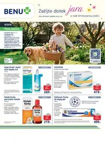 Akční leták BENU lékárna, platný od 2026-04-01 do 2026-04-30.