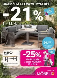 Akční leták MÖBELIX, platný od 2026-04-06 do 2026-05-03.