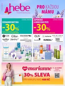 Akční leták Hebe, platný od 2026-04-17 do 2026-05-03.