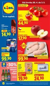 Akční leták LIDL, platný od 2026-04-30 do 2026-05-03.