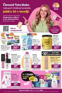 Akční leták Teta drogerie, platný od 2026-04-23 do 2026-05-04.