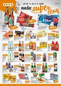 Akční leták COOP TERNO, platný od 2026-04-22 do 2026-05-05.