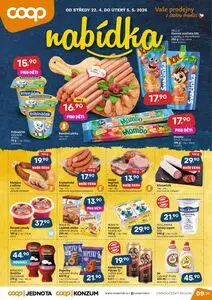Akční leták COOP, platný od 2026-04-22 do 2026-05-05.