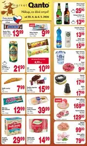 Akční leták Astur & Qanto, platný od 2026-04-30 do 2026-05-06.