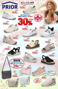 Akční leták Prior, platný od 2026-04-14 do 2026-05-09.