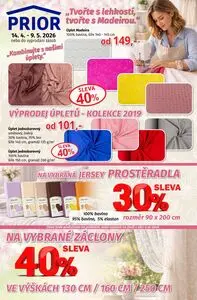 Akční leták Prior, platný od 2026-04-14 do 2026-05-09.
