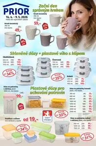 Akční leták Prior, platný od 2026-04-14 do 2026-05-09.