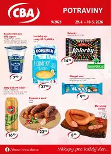 Akční leták CBA, platný od 2026-04-29 do 2026-05-10.
