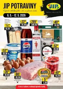 Akční leták JIP, platný od 2026-05-06 do 2026-05-12.