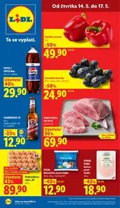 Akční leták LIDL, platný od 2026-05-14 do 2026-05-17.