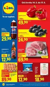 Akční leták LIDL, platný od 2026-05-14 do 2026-05-17.