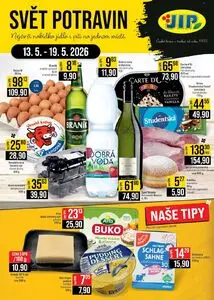 Akční leták JIP, platný od 2026-05-13 do 2026-05-19.