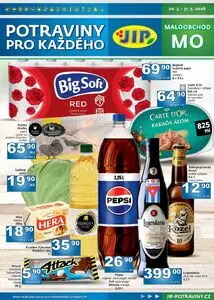 Akční leták JIP, platný od 2026-05-20 do 2026-05-31.