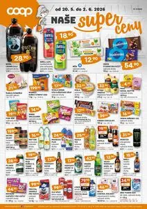 Akční leták COOP, platný od 2026-05-20 do 2026-06-02.