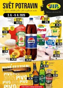 Akční leták JIP, platný od 2026-06-03 do 2026-06-09.