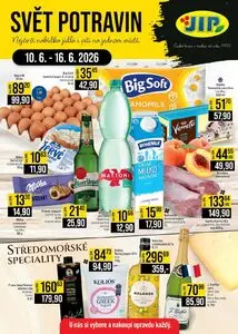 Akční leták JIP, platný od 2026-06-10 do 2026-06-16.