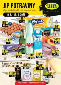 Akční leták JIP, platný od 2026-06-10 do 2026-06-16.