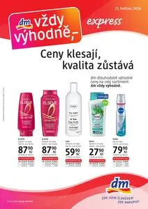 Akční leták dm, platný od 2026-05-21 do 2026-06-17.