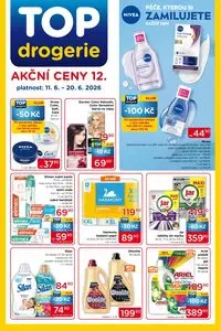 Akční leták Top Drogerie, platný od 2026-06-11 do 2026-06-20.