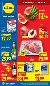 Akční leták LIDL, platný od 2026-06-18 do 2026-06-21.