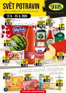 Akční leták JIP, platný od 2026-06-17 do 2026-06-23.