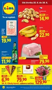 Akční leták LIDL, platný od 2026-06-25 do 2026-06-28.