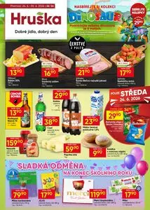 Akční leták Hruška, platný od 2026-06-24 do 2026-06-30.