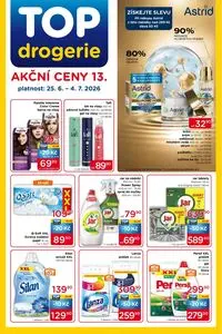 Akční leták Top Drogerie, platný od 2026-06-25 do 2026-07-04.