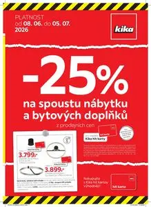 Akční leták kika, platný od 2026-06-08 do 2026-07-05.