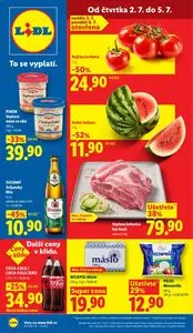 Akční leták LIDL, platný od 2026-07-02 do 2026-07-05.