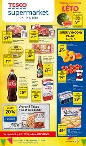 Akční leták TESCO, platný od 2026-07-01 do 2026-07-07.