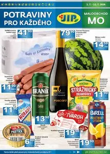 Akční leták JIP, platný od 2026-07-01 do 2026-07-12.