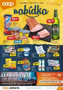Akční leták COOP, platný od 2026-07-01 do 2026-07-14.
