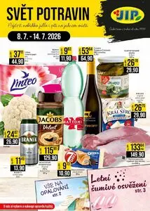 Akční leták JIP, platný od 2026-07-08 do 2026-07-14.