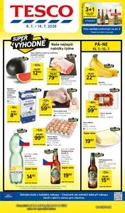 Akční leták TESCO, platný od 2026-07-08 do 2026-07-14.