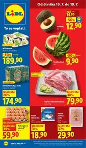 Akční leták LIDL, platný od 2026-07-16 do 2026-07-19.